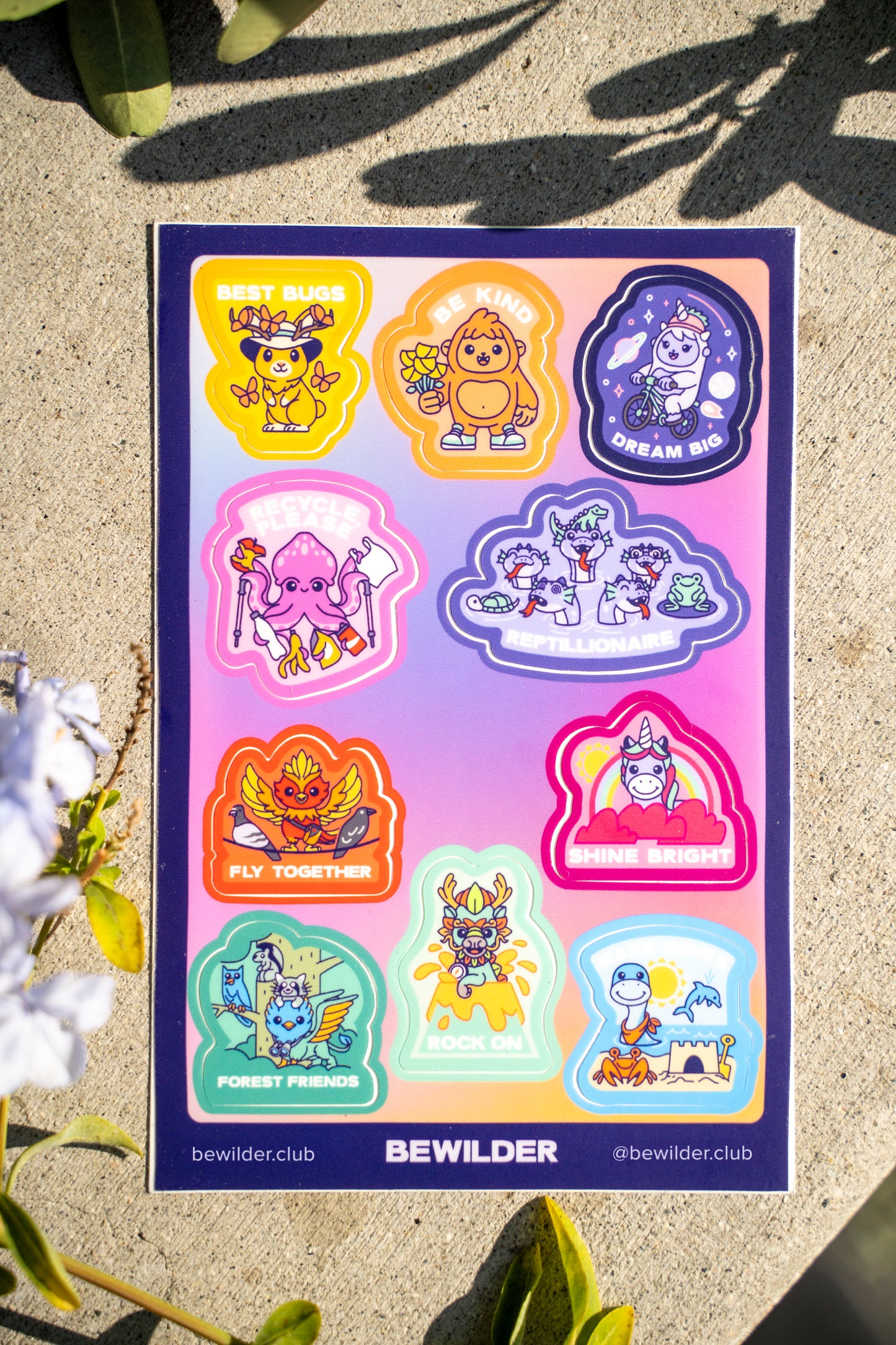 Bewilder Beasts Sticker Sheet