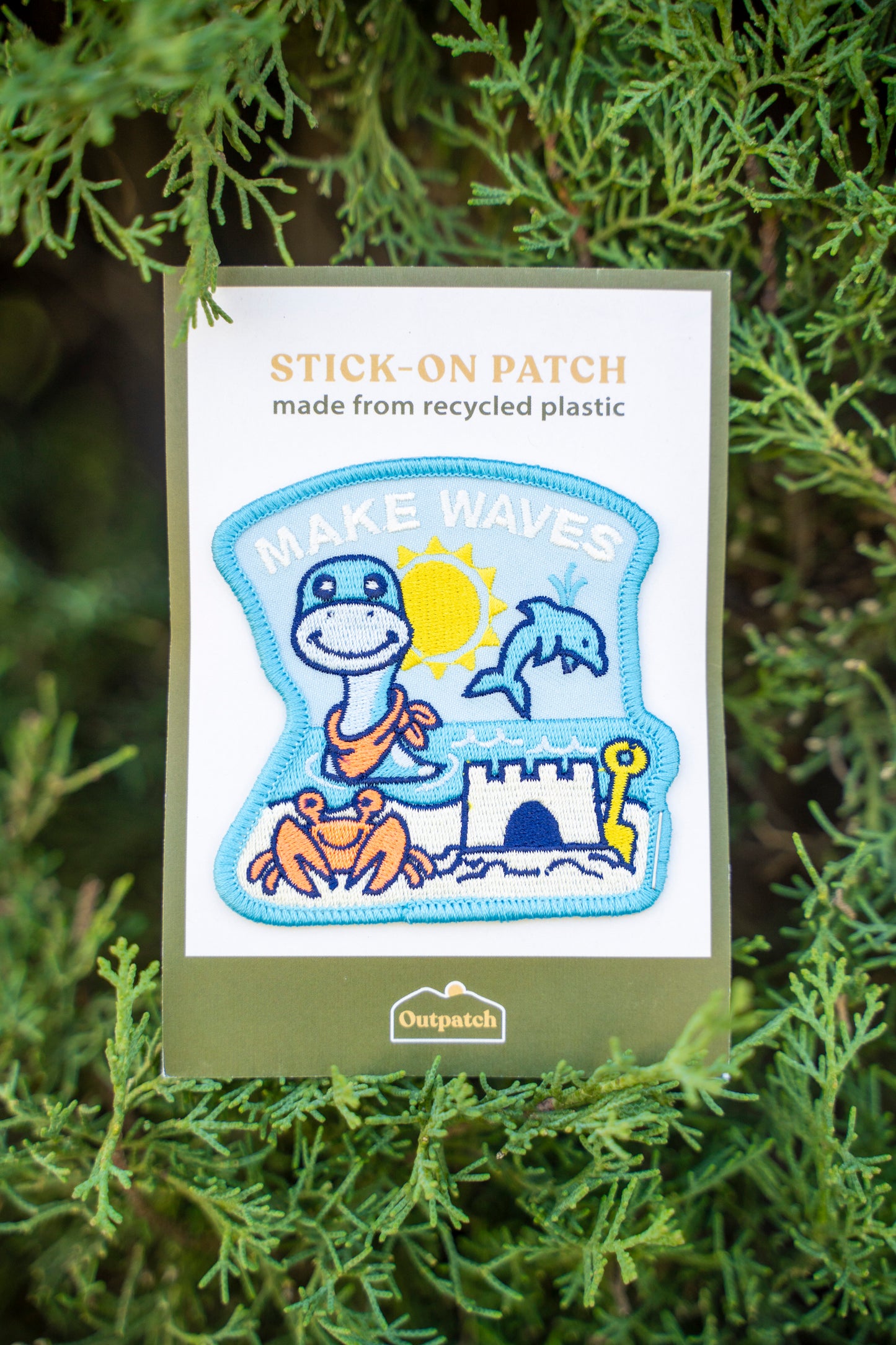 Make Waves · Luna the Loch Ness Monster Stick-On Patch